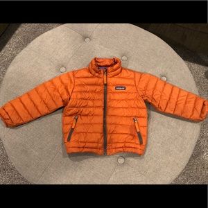 Patagonia Orange Down Sweater. Size 3T good condition